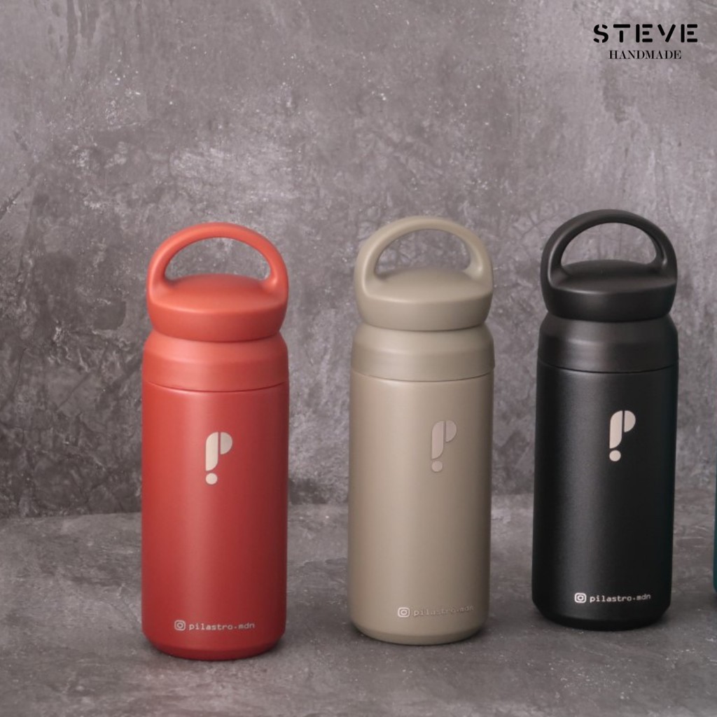 Botol minum stainless termos vacuum tumbler travel mug TM0555 Grey