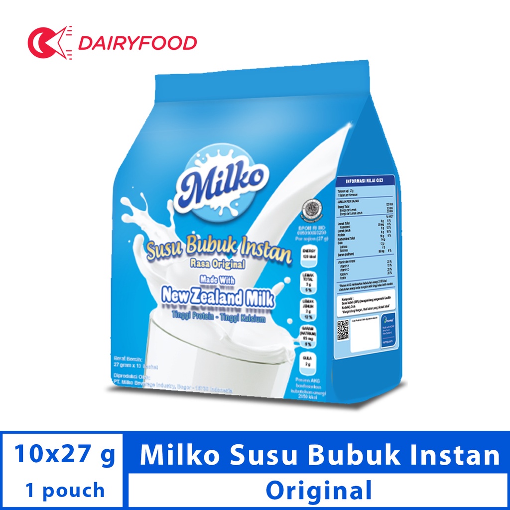 

MILKO SUSU BUBUK INSTAN ORIGINAL 39G 10 SACHET