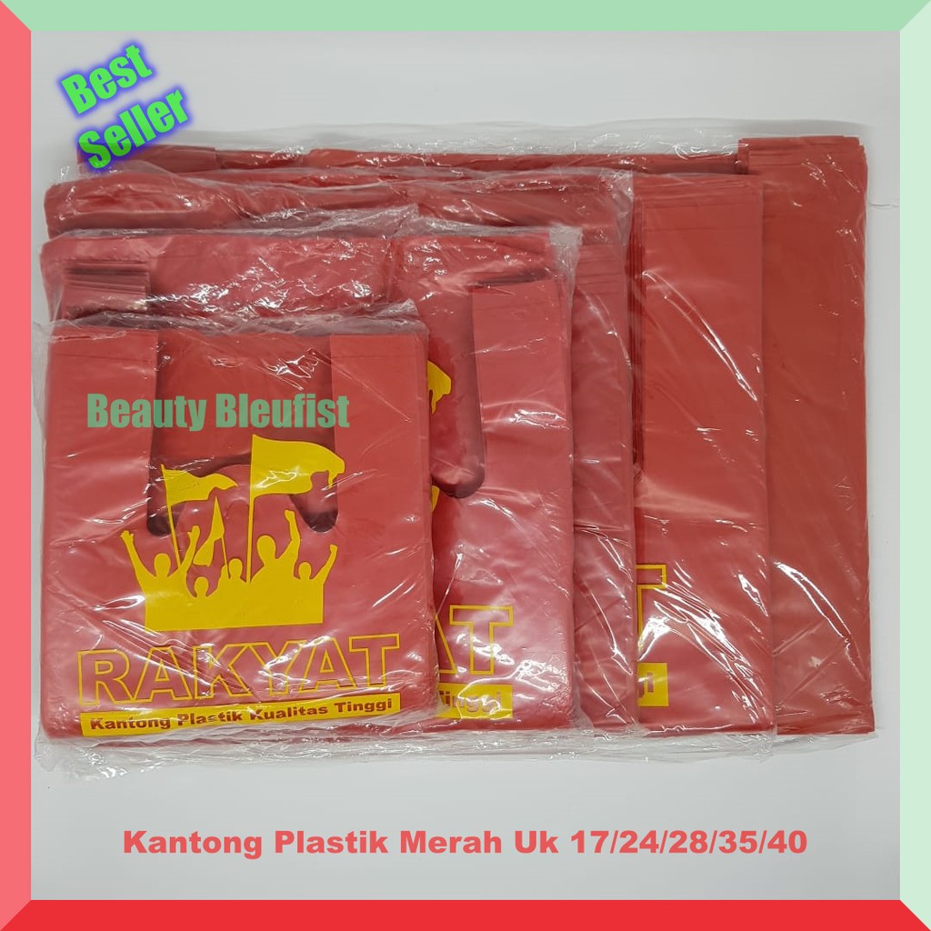 Kantong Plastik  Murah Tebal Merah  Hitam Online Shop HDPE 