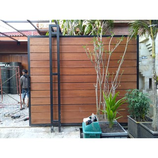 Jual Pagar Conwood Sidoarjo / Pagar Kayu Minimalis / Pagar Murah Cantik