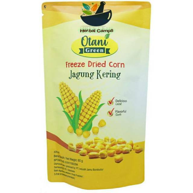 

Cemilan sehat instan - jagung manis - otani green - freeze dried corn