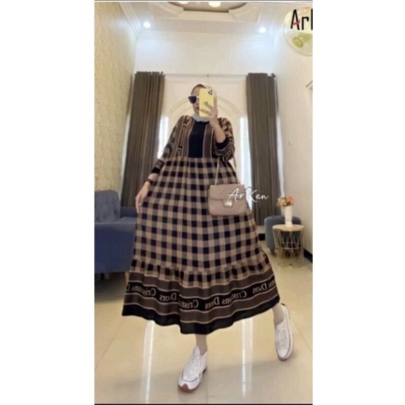 TERMURAH DIORA BENTE DRESS GAMIS WANITA