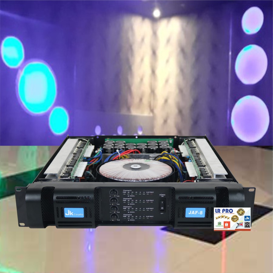 Power Amplifier Jk coustic JAF 8 ( 4x800 watt )