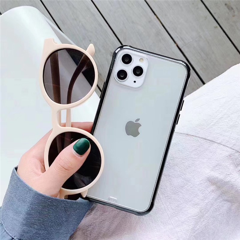 Case Warna Matte Transparan Bahan PC untuk Iphone 11 Pro Max 6 6S 7 8 Plus X XS XR