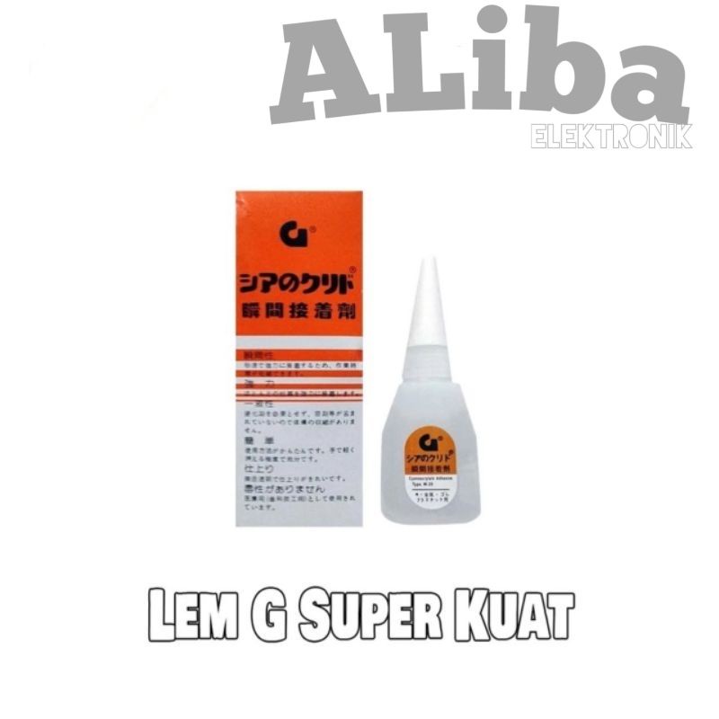 Lem G Korea Kualitas Super / Perekat Power Glue Cair / Lem Super Besi Tetes Serbaguna