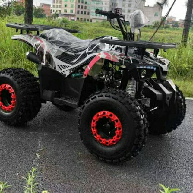 ATV HUNTER 125CC NEW DOUBLE KNALPOT RACING BODY LEBIH KOKOH