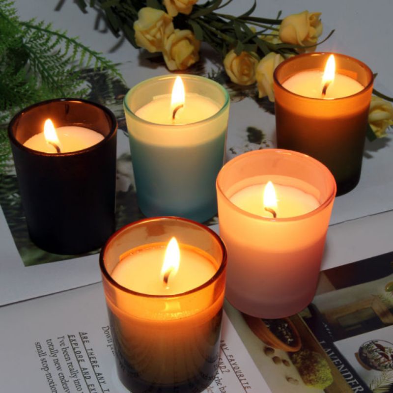 [MURAH] lilin aromaterapi Scented Candle Tanpa Asap Nuansa Romantis 160g ORIGINAL