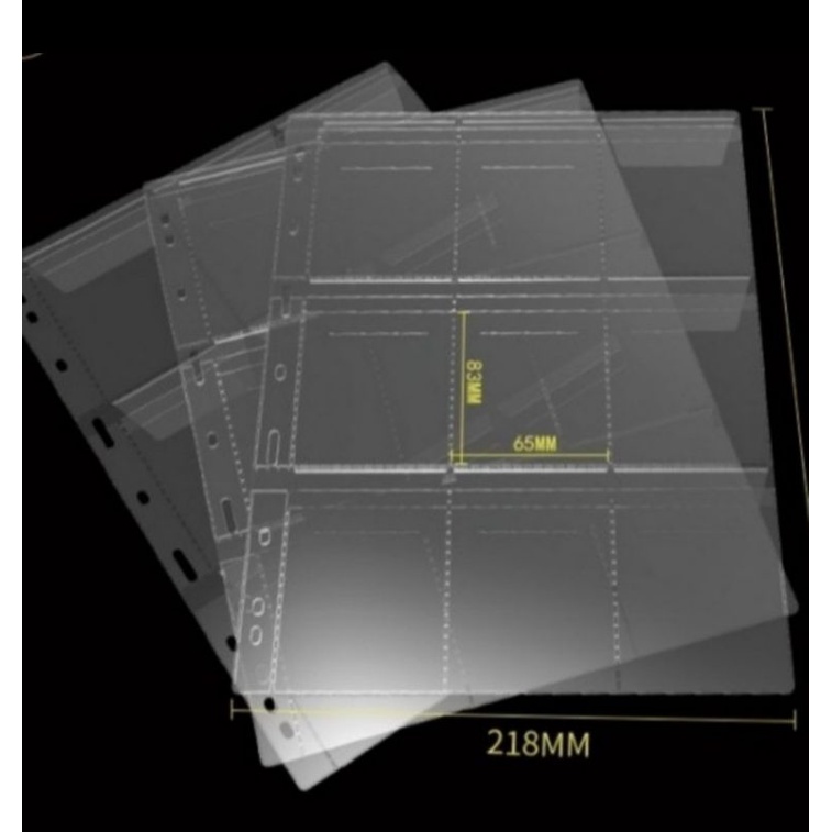 refill koin NGC kartu mingt 9 pocket kantong transparan