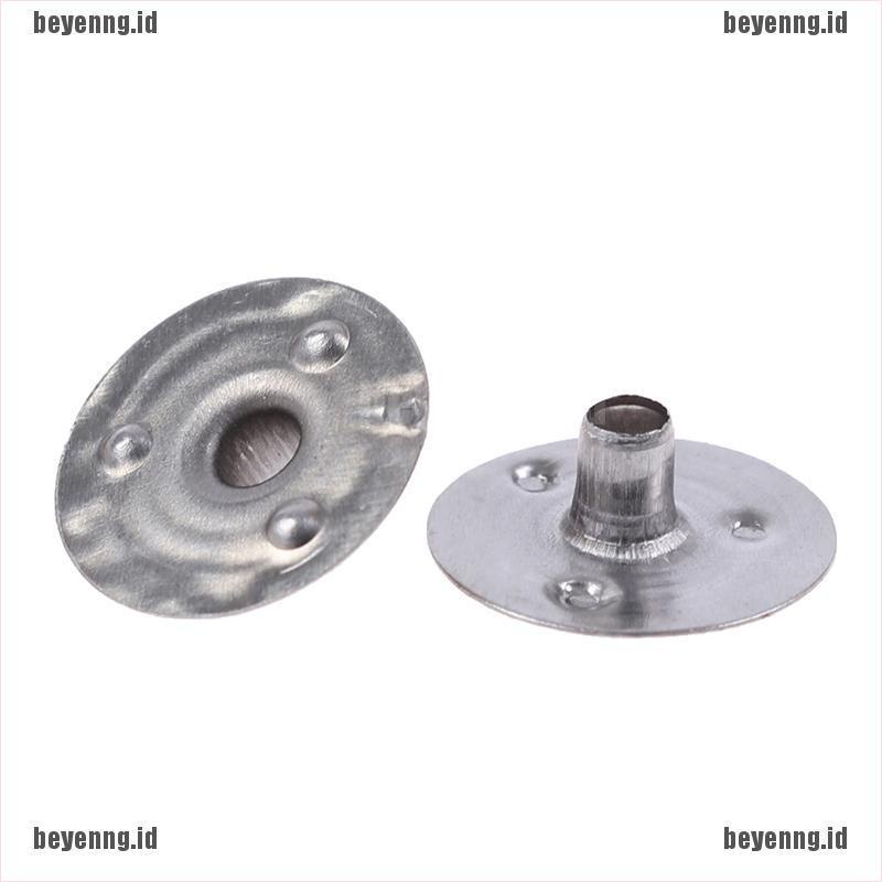 Bey 100pcs Sumbu Lilin Bahan Metal Ukuran 12.5x2.5mm