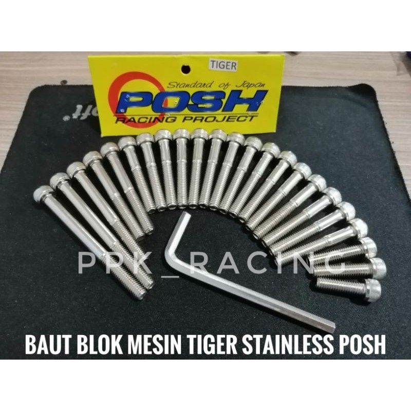 Baut Blok Mesin L Tiger Stainles Posh 1 Set