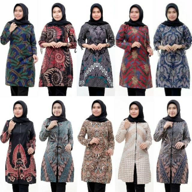 Terlaris SERUT GENES JELITA TUNIC NAVBOR YELBOR WHITBOR CREAMBOR TUNIK BATIK MODERN HRB030 DOLBI DOB