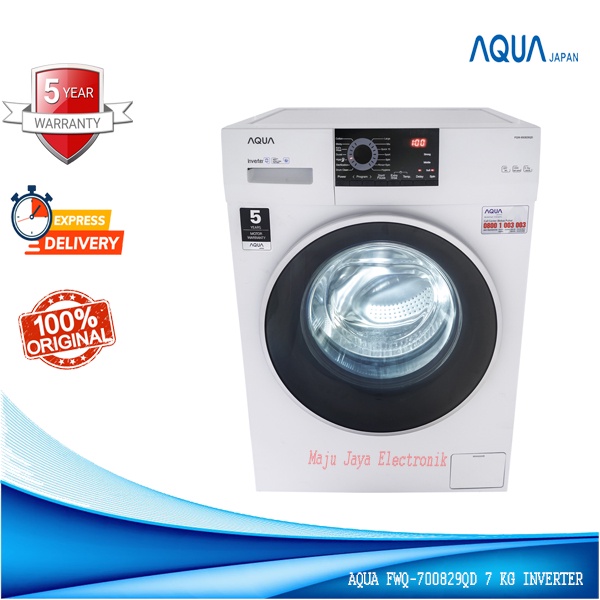 Mesin Cuci Front Loading AQUA FQW 700829QD Wave Drum 7 KG INVERTER