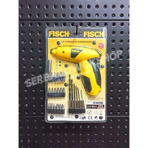 Fisch Mesin Bor Obeng Baterai Cordless Screwdriver Bor Charge Khusus Area jawa dan Sekitarnya