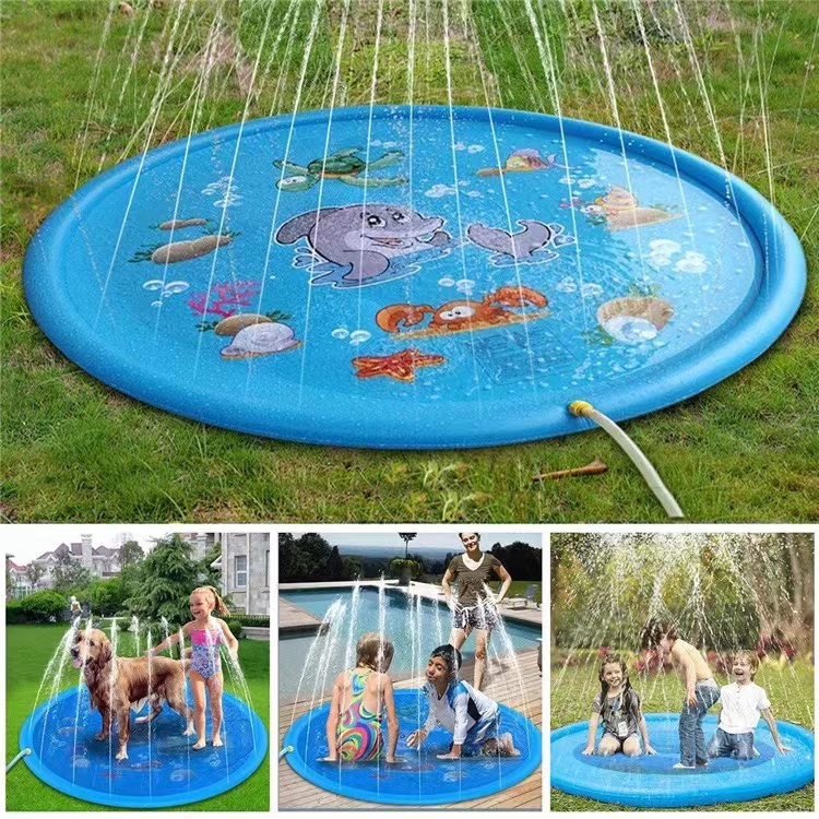 KOLAM MAINAN MANDI ANAK MATRAS AIR MANCUR - SEMPROT AIR MANCUR - SPLASH PLAY - BD