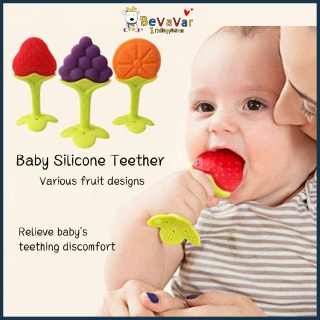 Image of BEVAVAR Teether bayi berbentuk buah - Mainan gigitan bayi BPA Free