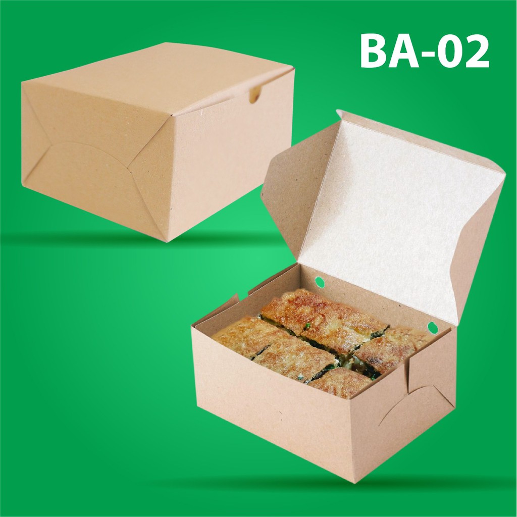 Snack Box 16x12 Bahan 310 Gsm (B2K3-Non Laminasi)