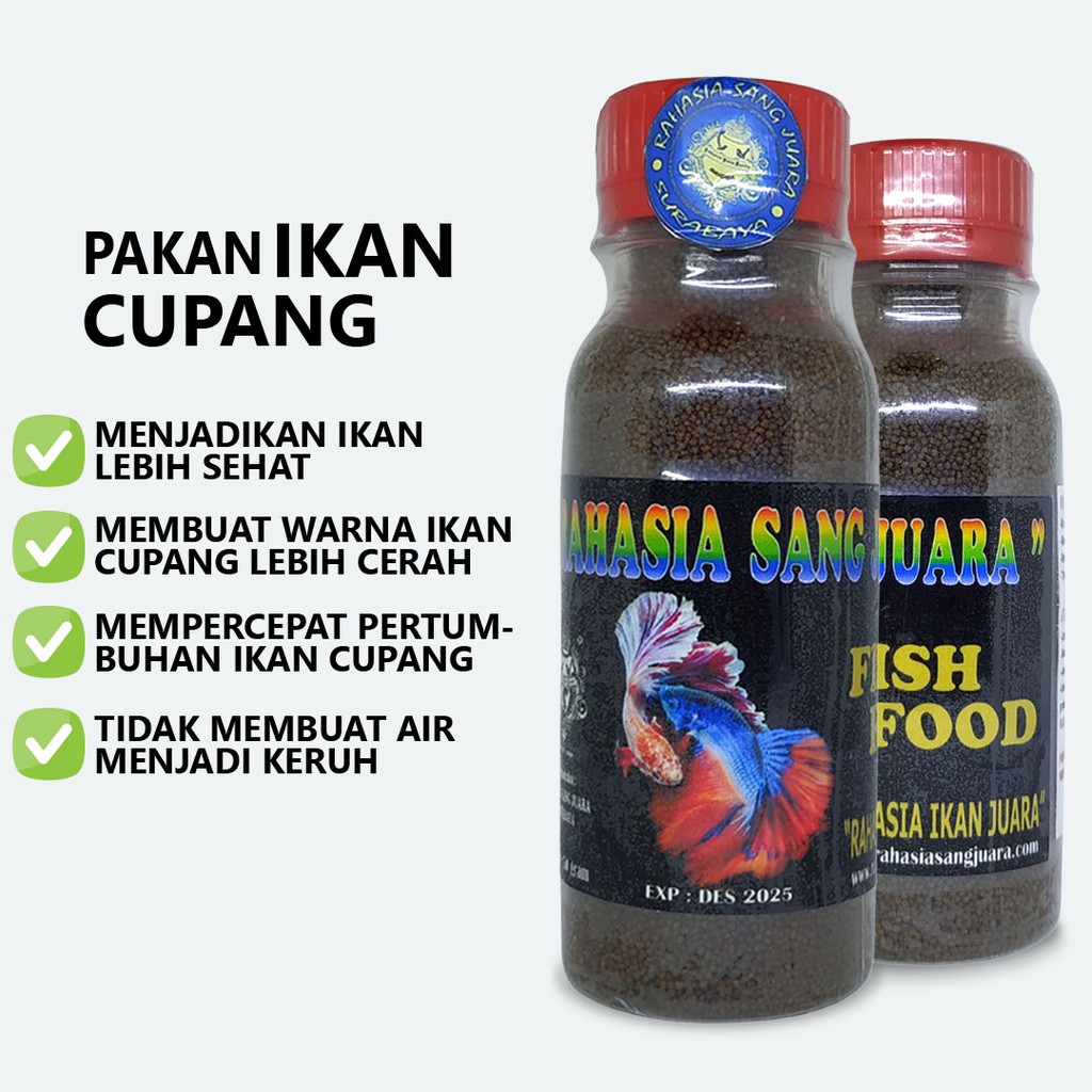 PAKAN CUPANG MAKANAN IKAN CUPANG HIAS PREMIUM BERKUALITAS TERBAIK