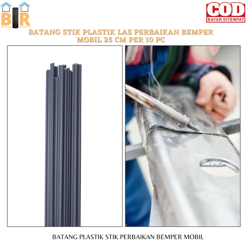 Batang STIK PLASTIK LAS Perbaikan BEMPER MOBIL 25 CM PER 10pcs