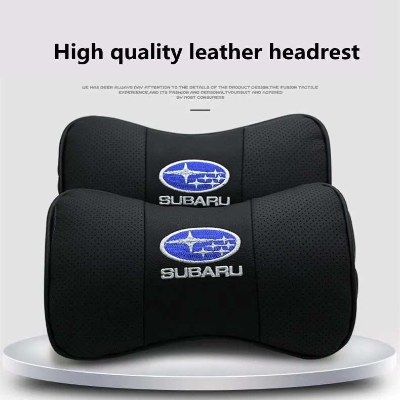 G-club Bantal Sandaran Kepala Jok Mobil universal Bahan Kulit breathable Untuk Subaru