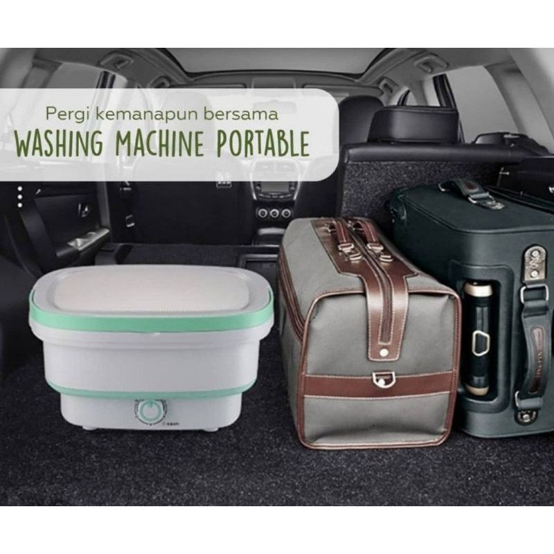 MESIN CUCI MINI FOLDABLE WASHING MACHINE MESIN CUCI Traveling Anak Kost Lipat