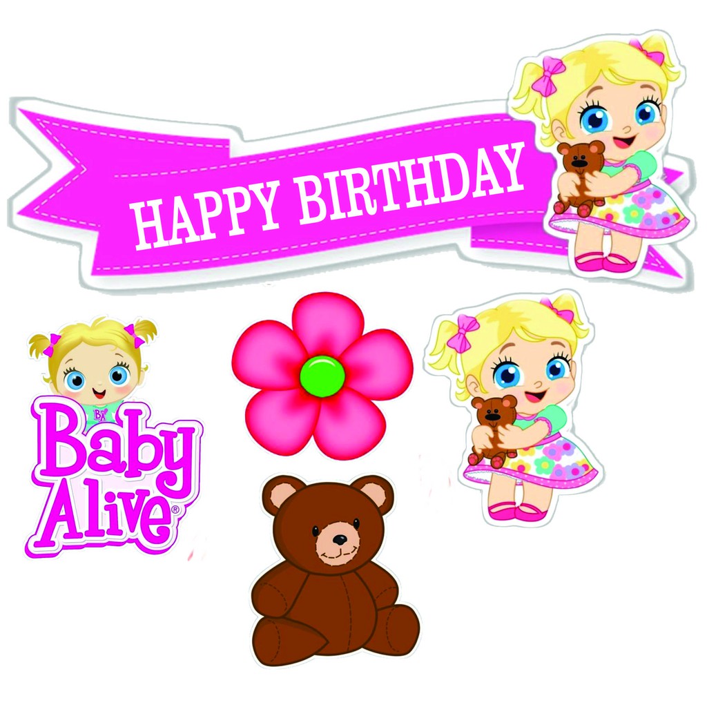 

TOPPER CAKE CUSTOM TOPPER ULANG TAHUN / HIASAN KUE BABY ALIVE