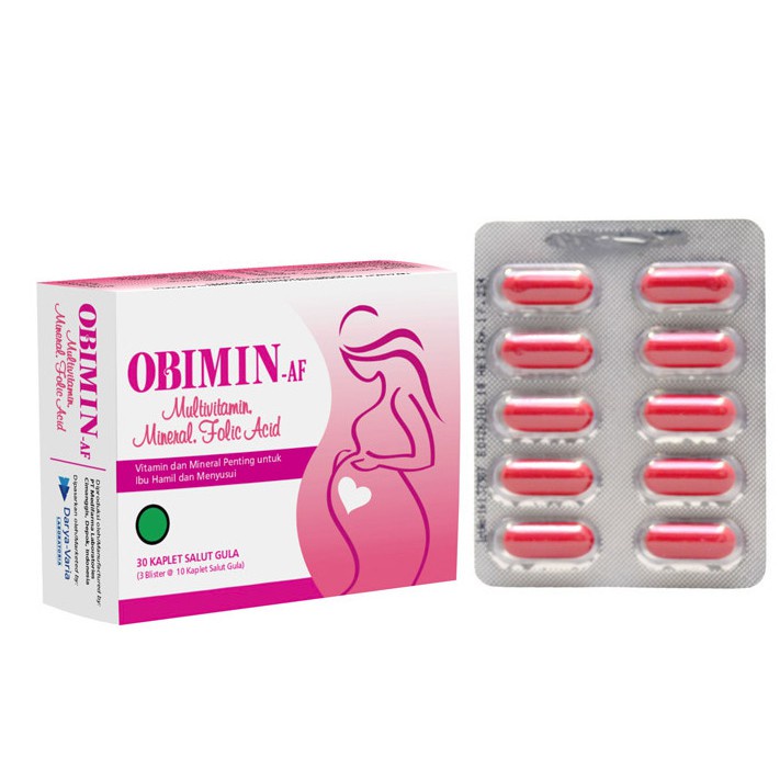 OBIMIN-AF STRIP ISI 10 TABLET - MULTIVITAMIN