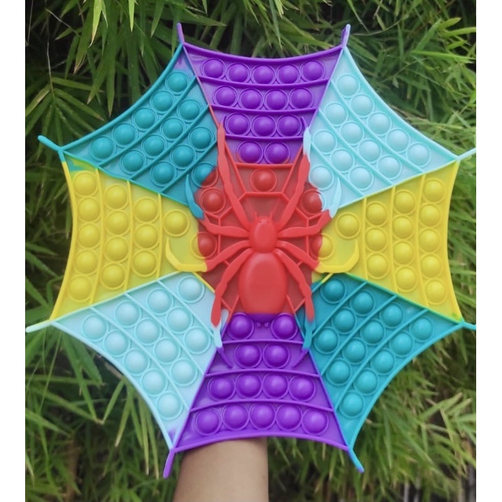 Pop It JUMBO Raksasa Mainan Anak Toys Dinosaurus Kupu Hello Kitty Unicorn-LABA Spider