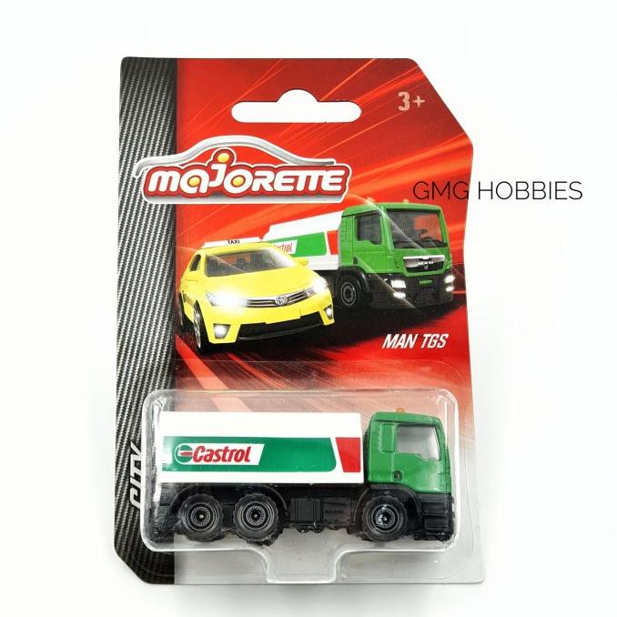 MAN TGS Castrol Oil Truck Majorette Truk Minyak Diecast City Miniatur
