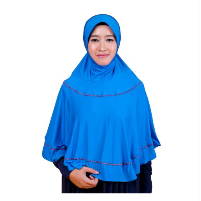 Hijab Bergo syari-Biru