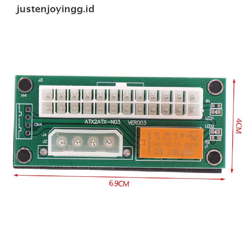 Kartu Starter Adapter ATX 24Pin Ke 4Pin SATA Power Sync Untuk Mining