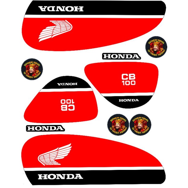 stiker striping CB 100 Hologram