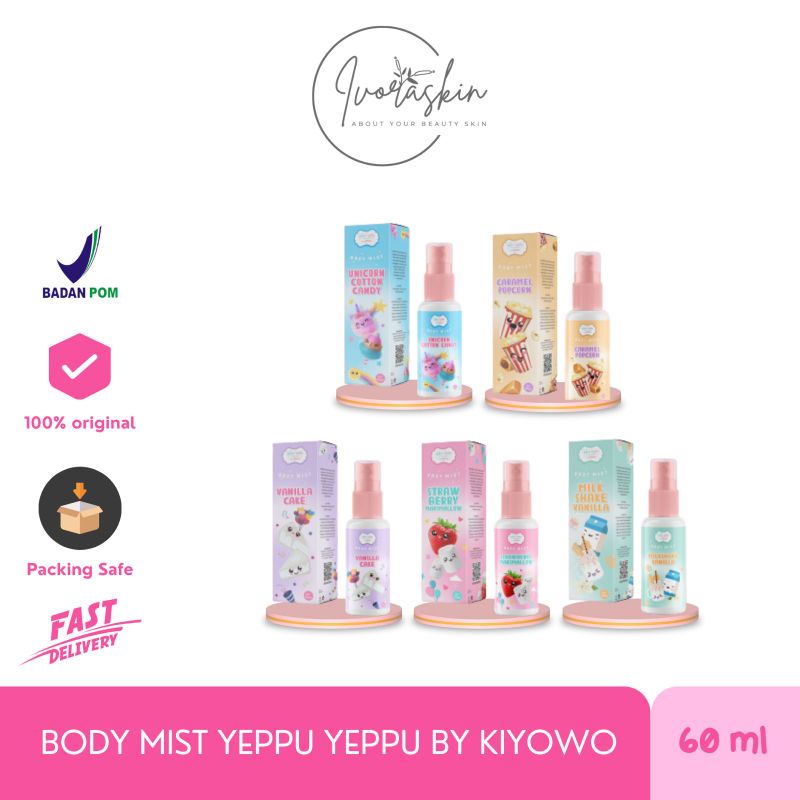 BODY MIST YEPPU YEPPU BY KIYOWO PARFUME WANGI HARUM