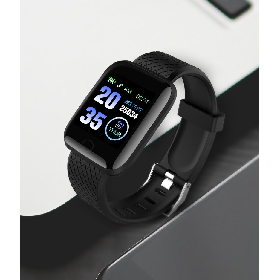PROMO BELI 1 GRATIS 1 D13 Smartwatch Anti Air dengan Monitor Detak Jantung / Pedometer