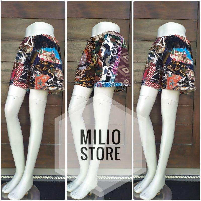 HOTPANT BATIK PERCA | Celana Batik Perca | Celana Cewek