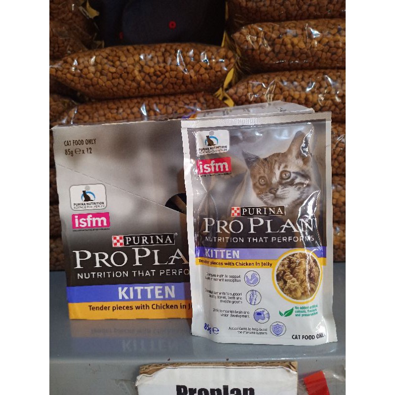 Proplan pro plan wet food makanan basah sachet 85 gr 85gr