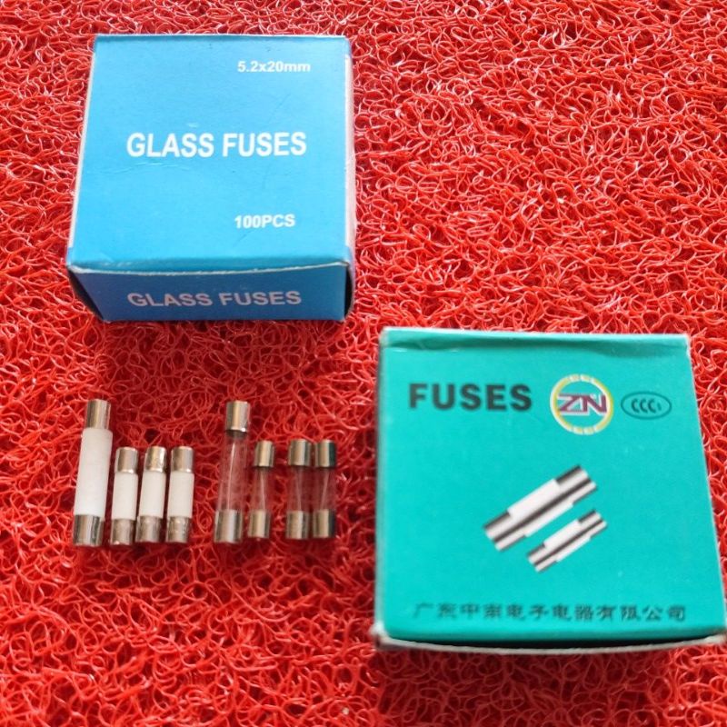 Fuse skring kaca dan keramik berbagai ukuran