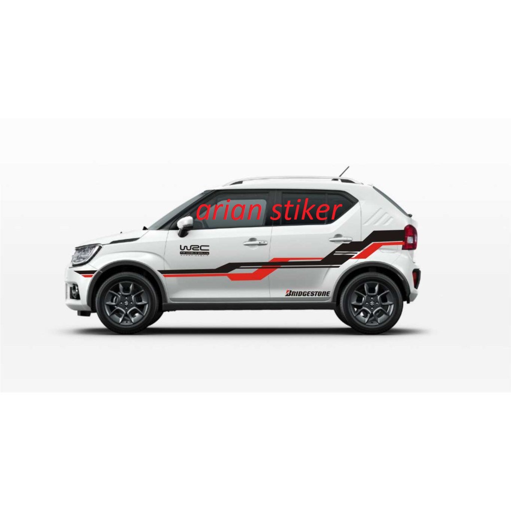 Stiker Cutting Mobil Ignis Stiker Striping List WRC Stiker Mobil ignis Terbaru