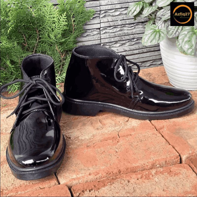 Sepatu Pdh Tni Polri Security Mengkilap Terbaru Tali 100% Original Merk Azfiq27 #5