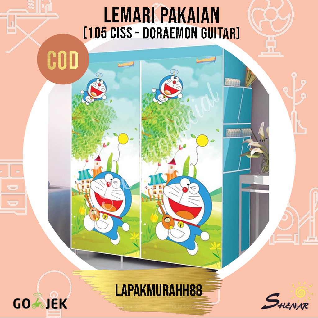 LEMARI PAKAIAN KARAKTER 3D/LEMARI BAJU PORTABLE/LEMARI ANAK SERBAGUNA 105 CISS DISNEY, LAPAKMURAHH88