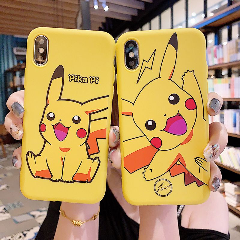 Pikachu Soft Case Apple iPhone 6 6S 7 8 + Plus SE 2020 11 12 Pro Max X XR XS Max Casing SAMSUNG Note 9 10 Plus A51 A71