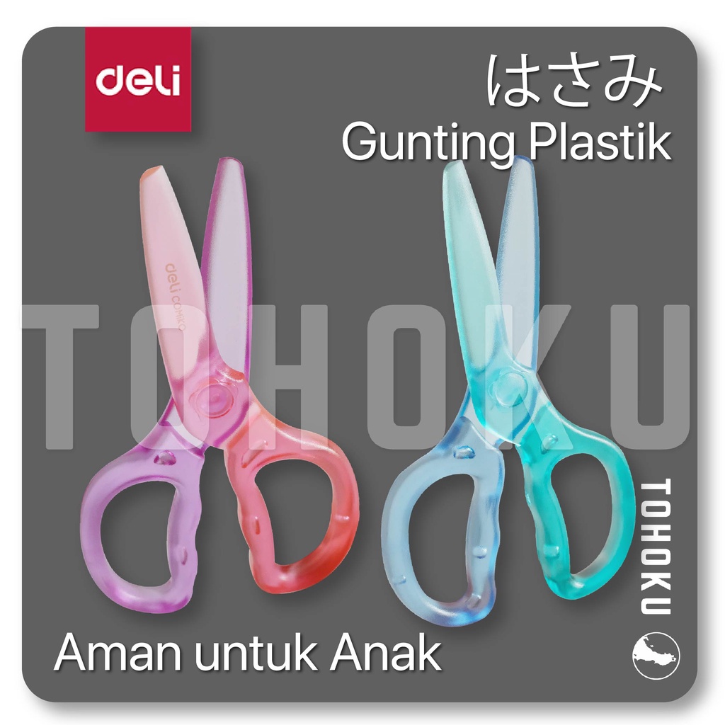 

Gunting Plastik Anak - Deli Safety Scissors