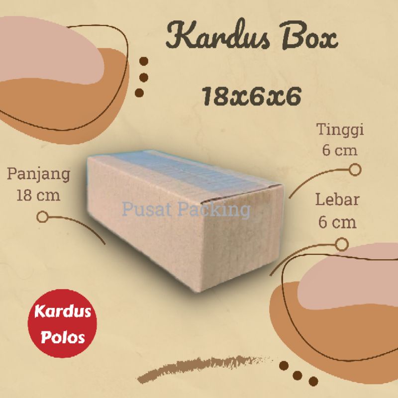 kardus packing kecil 18x6x6 cm