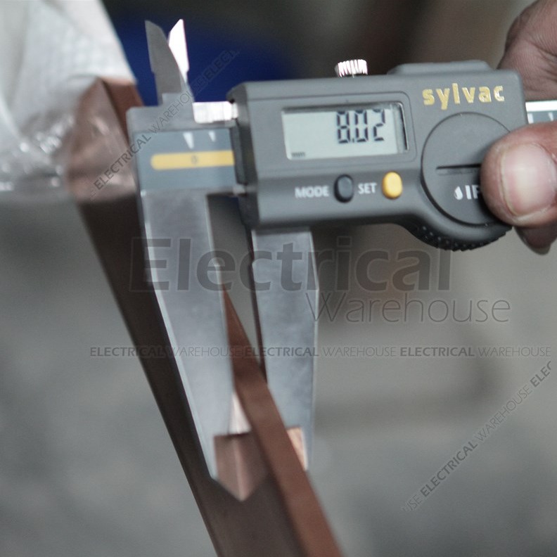 RAIL COPPER RC BUSBAR IMPORT 8x40mm 4 Meter ( PLAT TEMBAGA 8x40 8 x 40 mm )