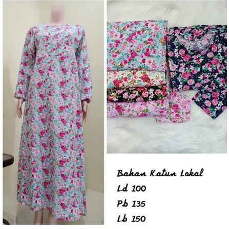 Gamis Katun Lokal Standar Gamis Harian Gamis Busui