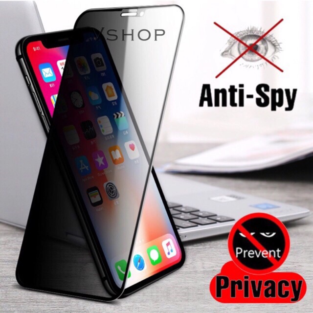 TEMPER GLASS IPHONE XR - IPHONE 11 ANTI SPY 5D FULL SCREEN COVER