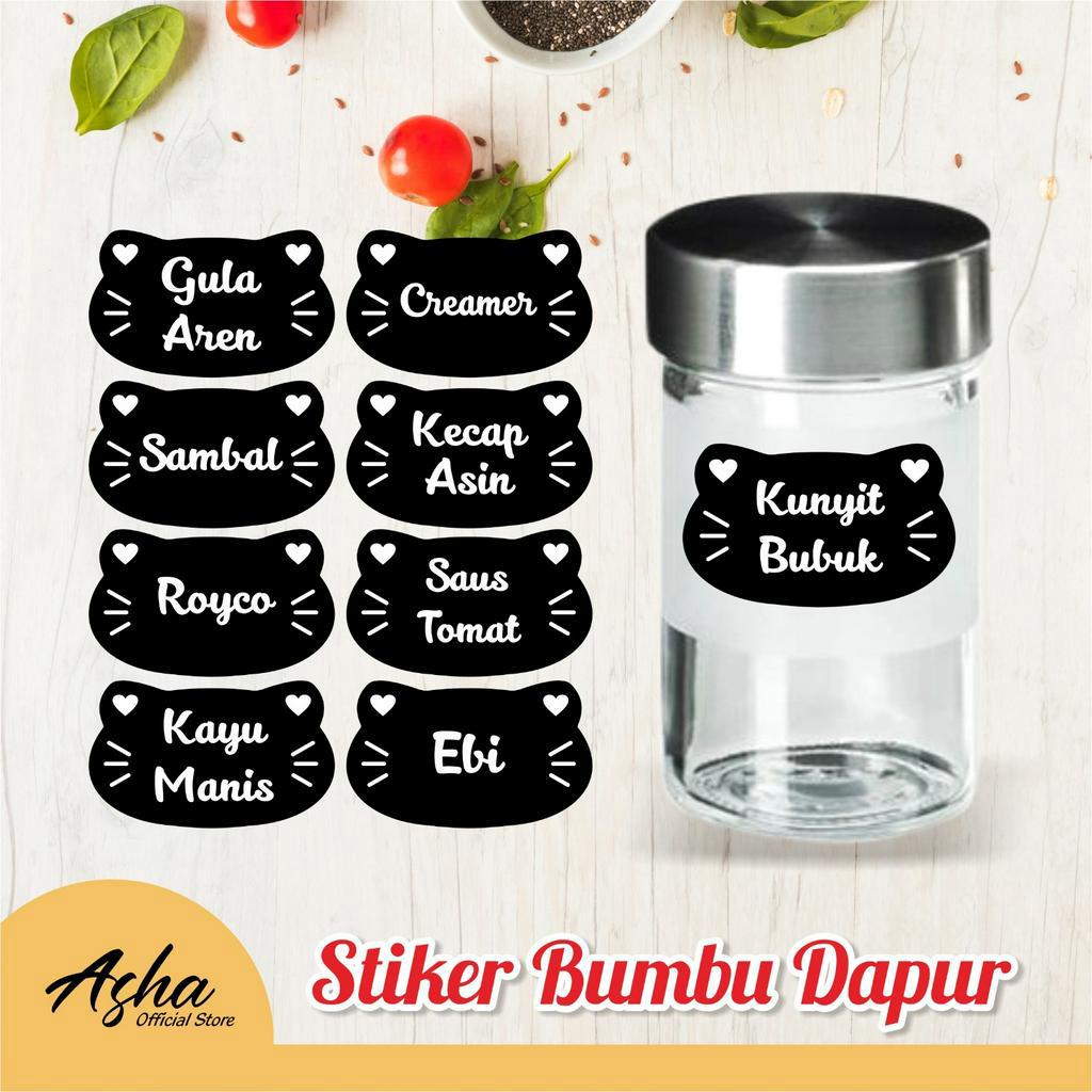 

STIKER LABEL BUMBU DAPUR - STICKER LABEL NAMA CUSTOM WATERPROOF