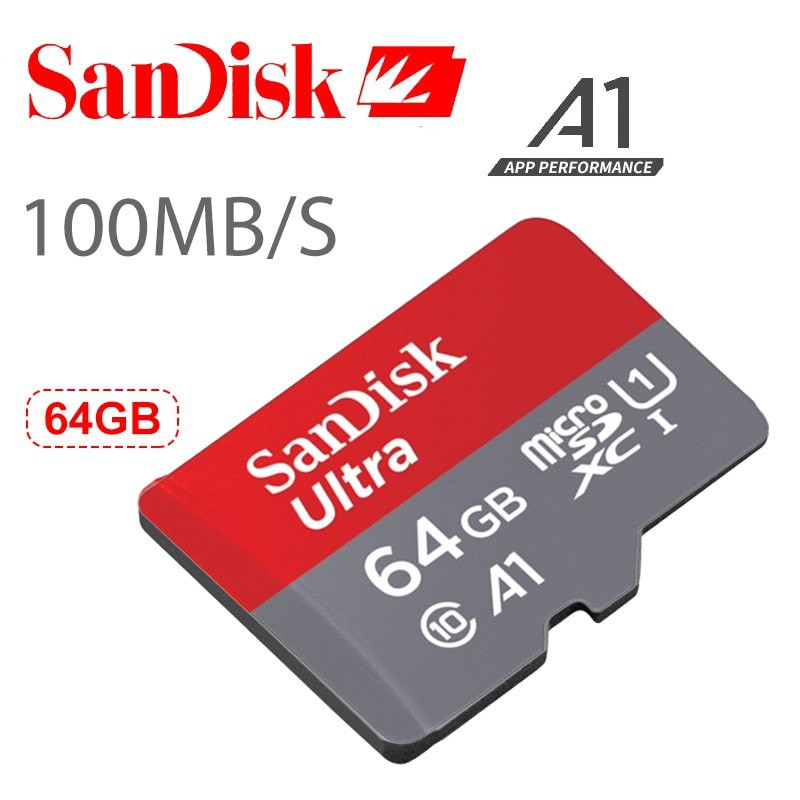 SanDisk Utra MicroSD UHS-1 A1 64GB (100MB/s) + adapter