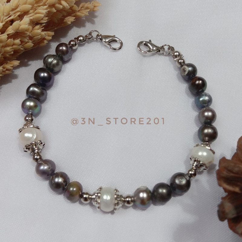 Konektor mutiara air tawar asli