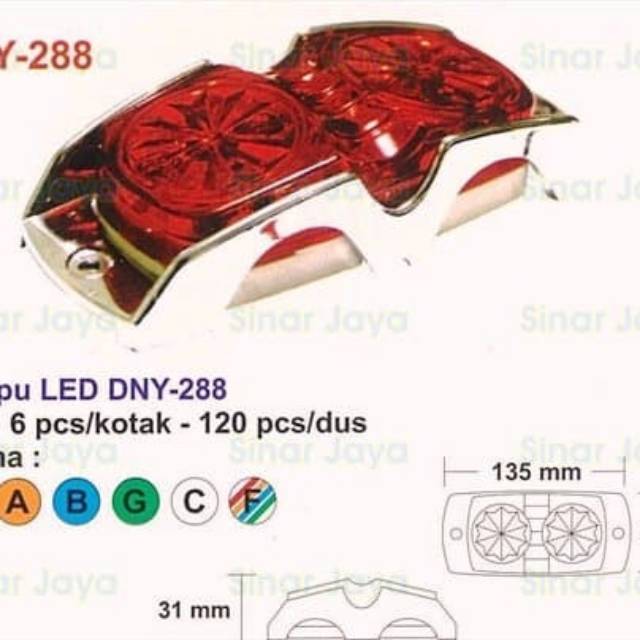 Lampu DNY-288 Lampu led boks mobil truck engkel box truk