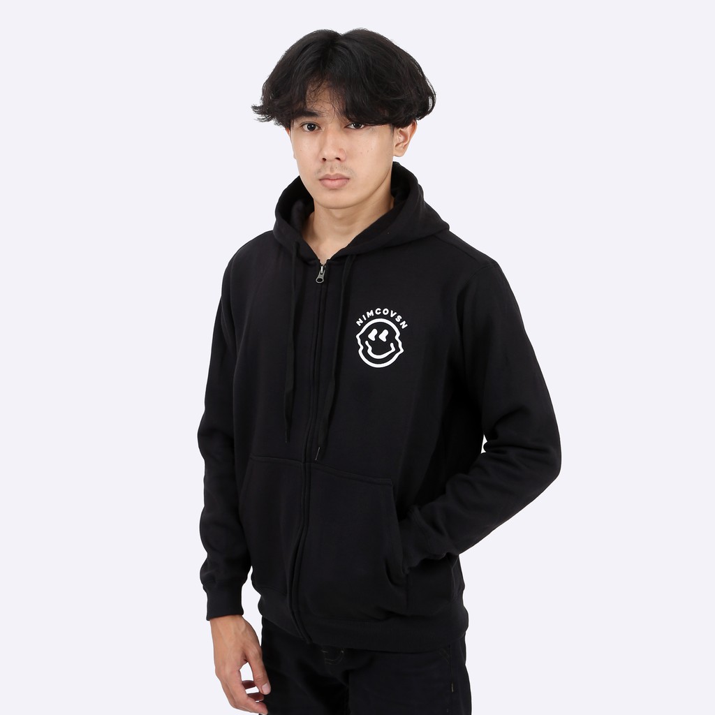 NIMCO ZIP HOODIE | OZH02-U001-BLACK  Hoodie Uniex